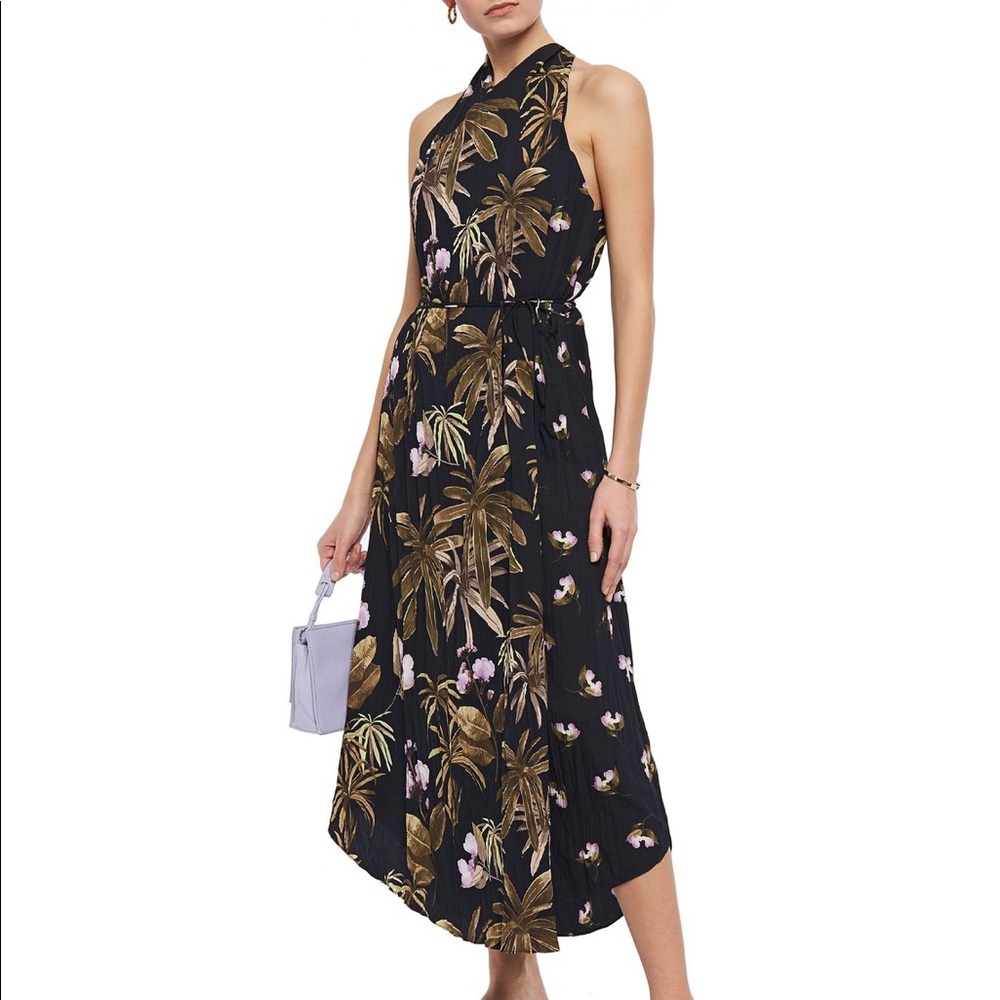 Vince tropical garden midi dress